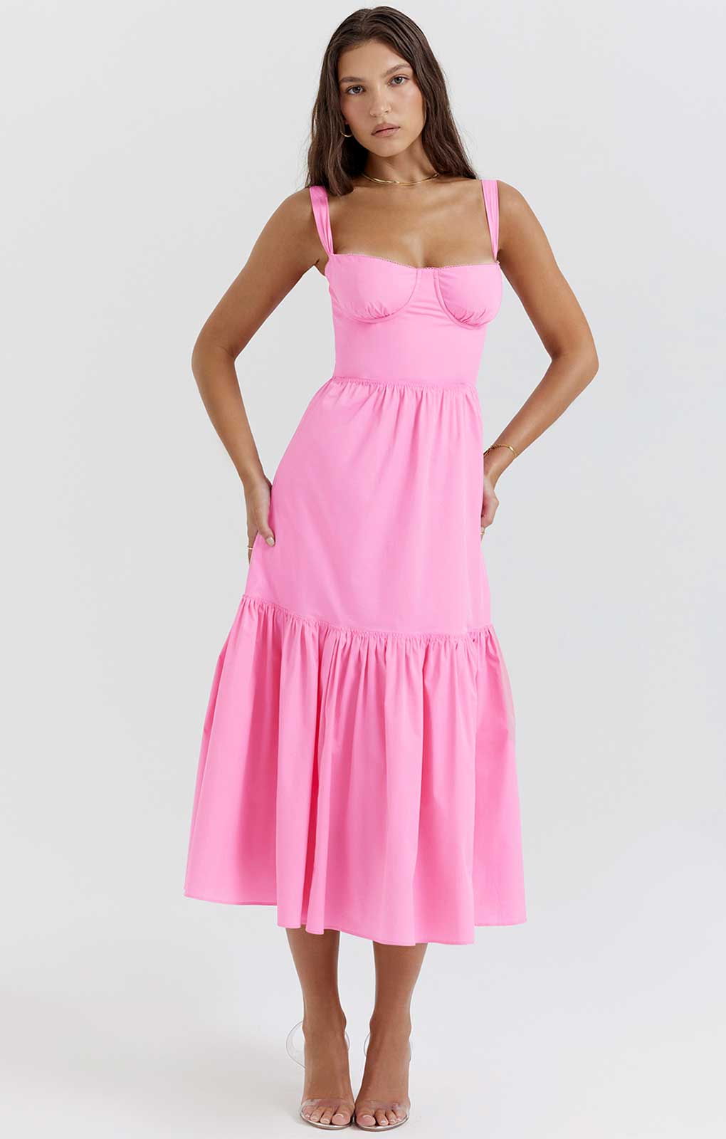 House of CB Elia French Pink Midi SunDress