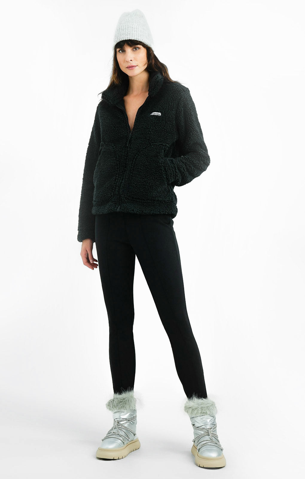 Rent Columbia Lodge Sherpa Jacket In Black Hirestreet