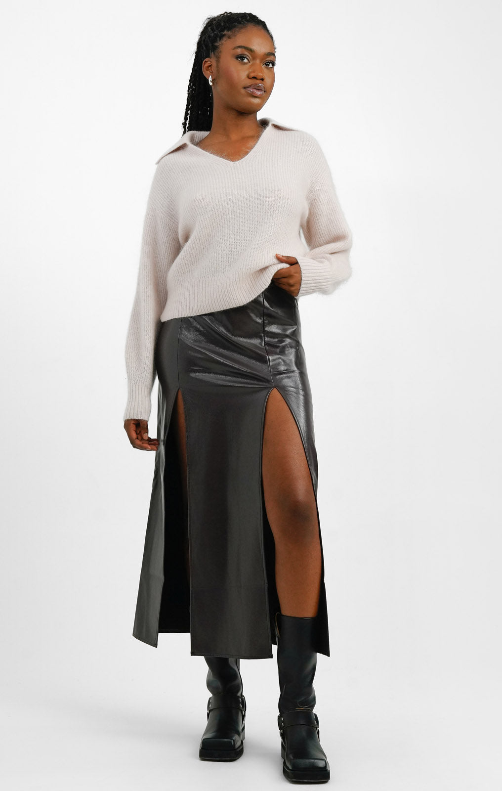 Leather skirt topshop hotsell