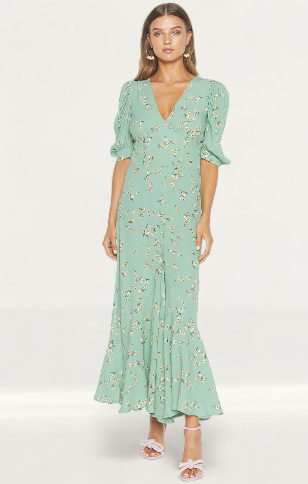 Rent Flynn Skye Mint Tulip Emerson Maxi Hirestreet