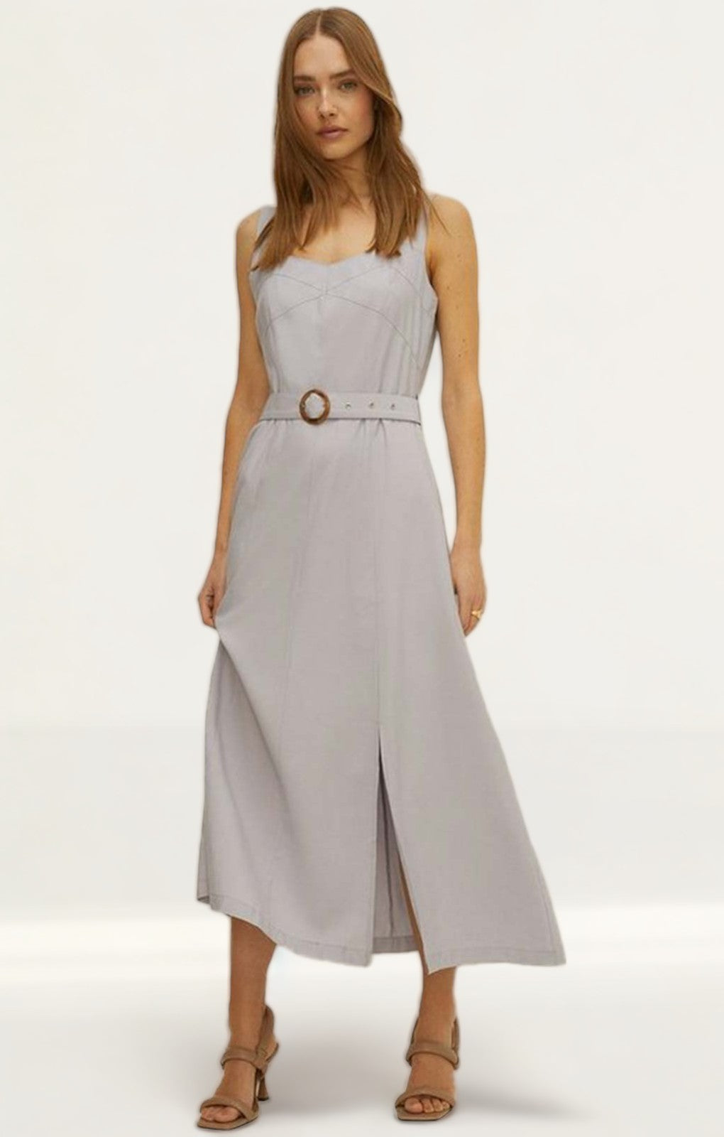 Oasis belted hot sale midi dress