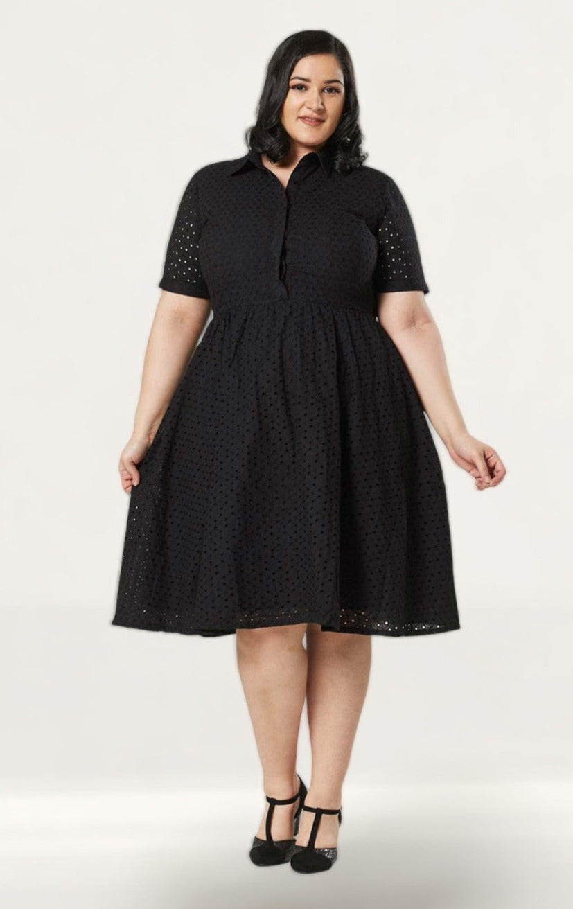 Timeless London Curve Black Harlow Midi Dress