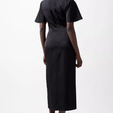 French Connection Fenix Satin Dress Blackout