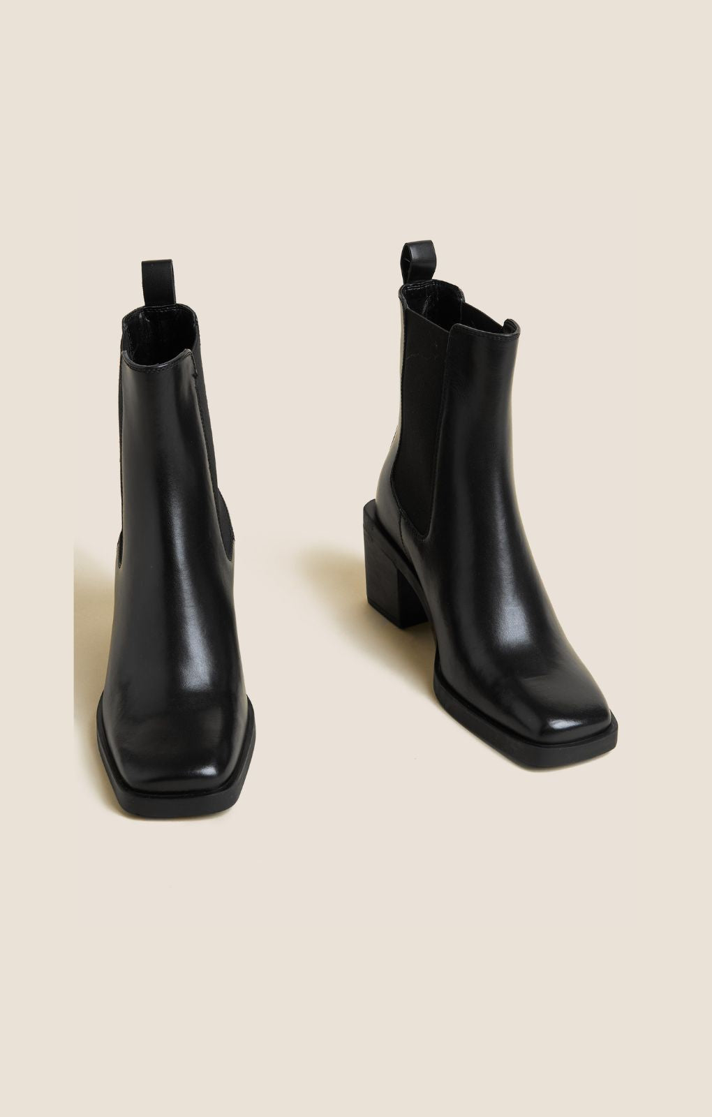 M&s boots black best sale