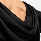 TFNC Cowl Neck Maxi Dress In Black