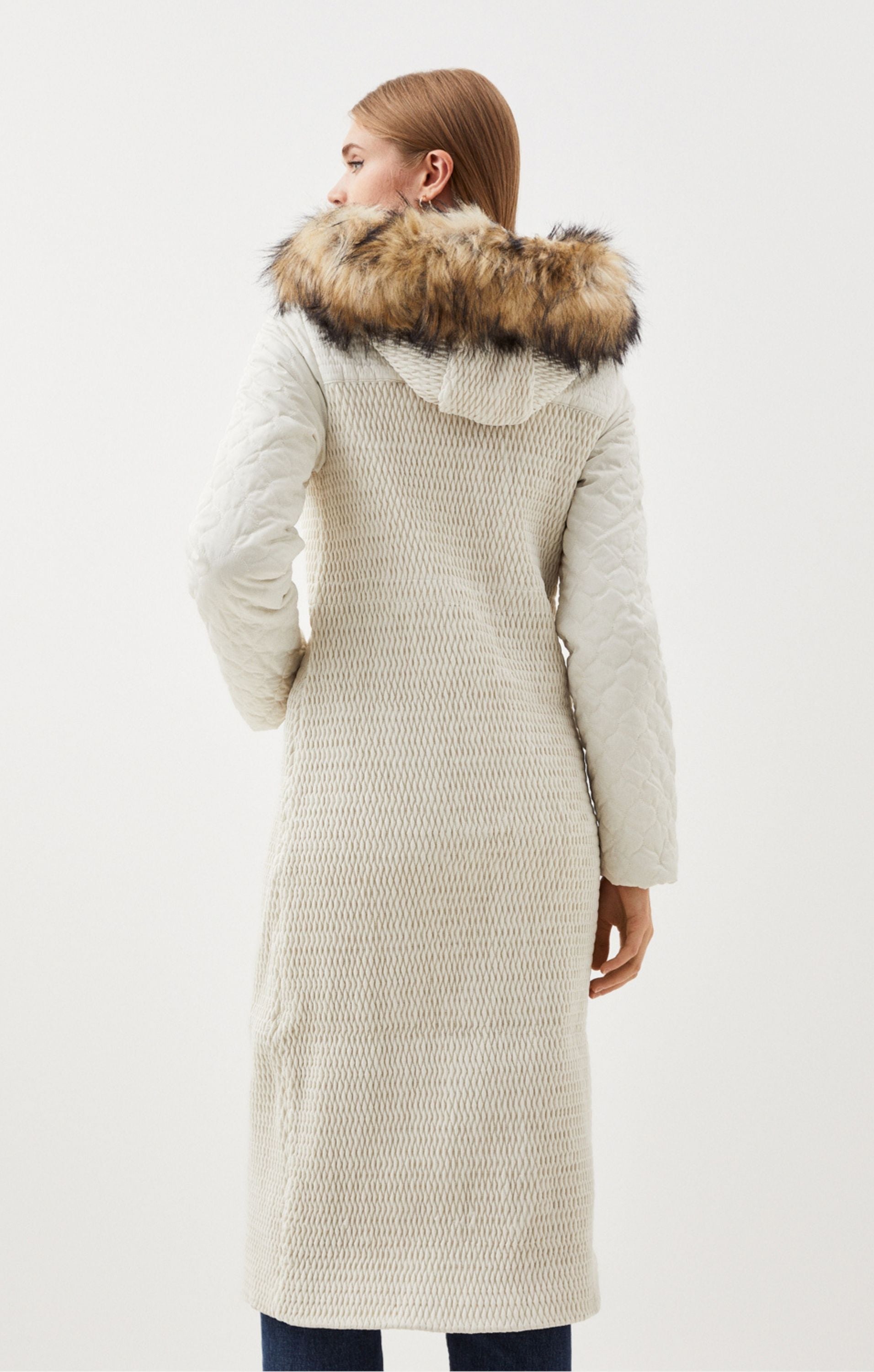 Wrap Over Faux Fur Scarf | Karen Millen