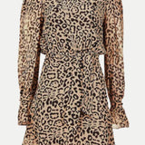 Harmur Gilly Mini Dress Leopard