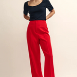 Nobody's Child Fearne Cotton Red Tailored Straight Leg Trousers