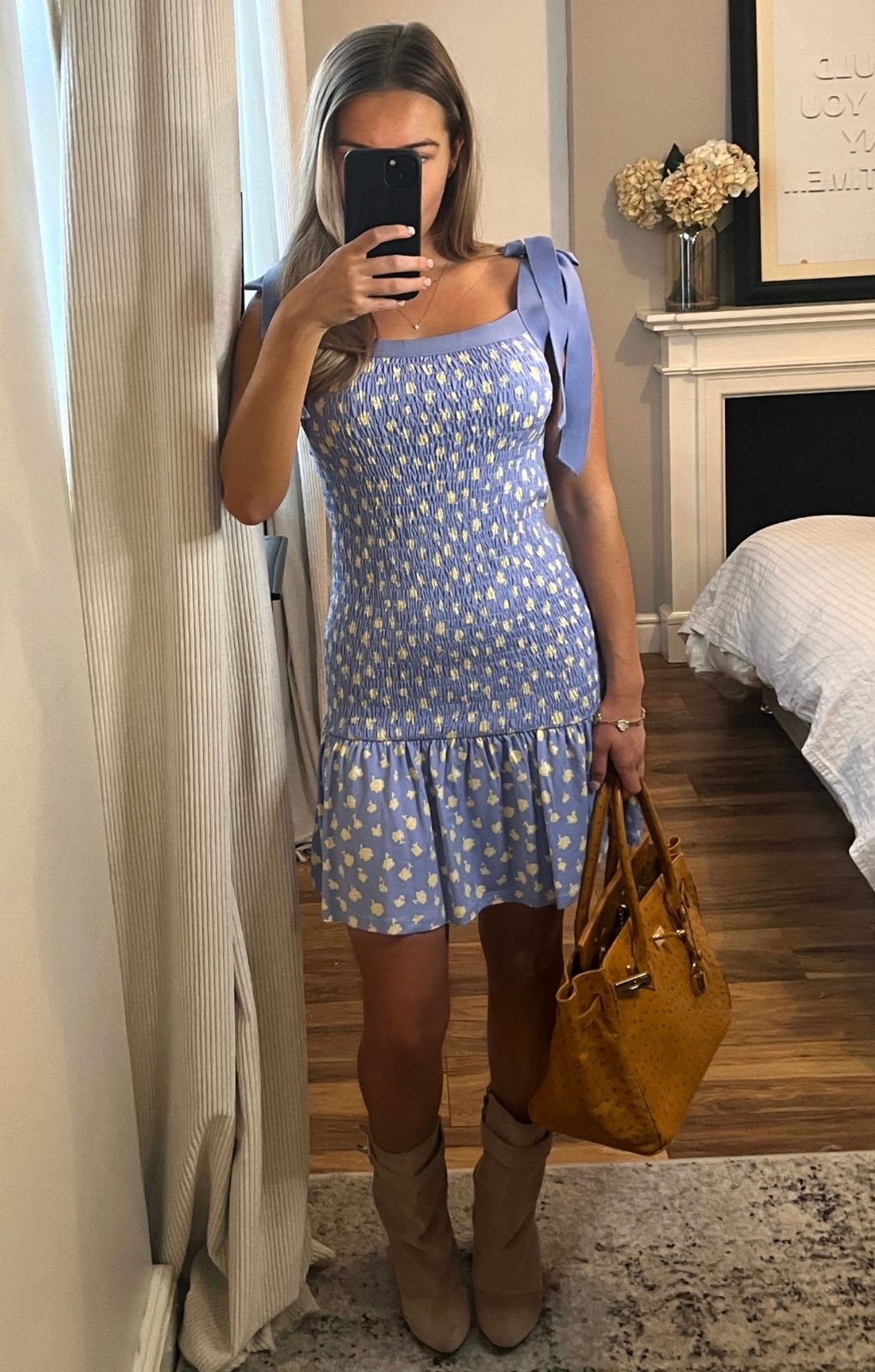 French Connection Peony-Doria Eco Ruched Dress Paradiso Blue