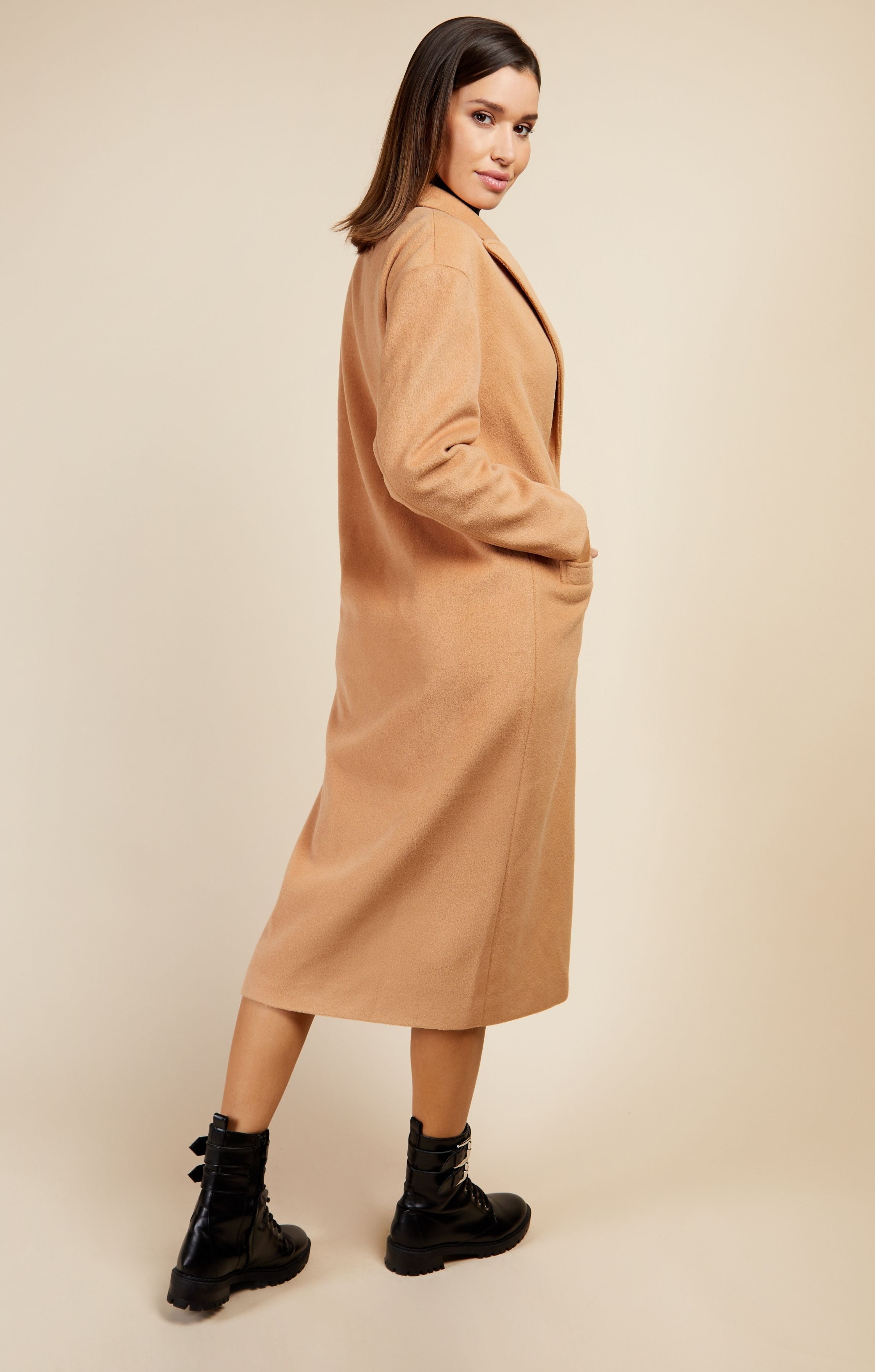 Little Mistress Camel Oversized Coat