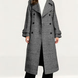 ASOS DESIGN Heritage Check Trench Coat In Mono