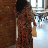 Glamorous Curve Retro Floral Animal Midaxi Wrap Dress