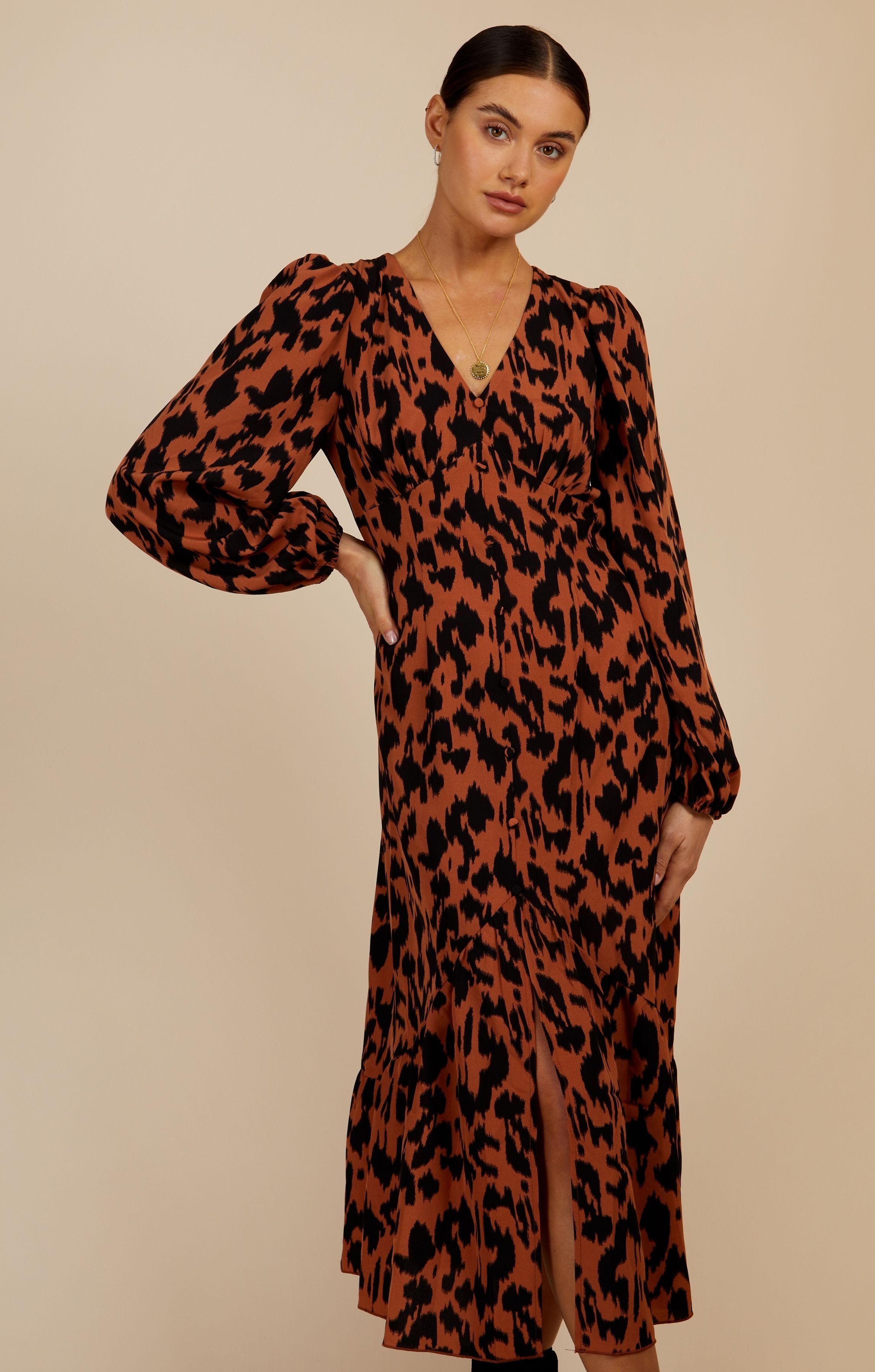 Little mistress leopard print dress sale