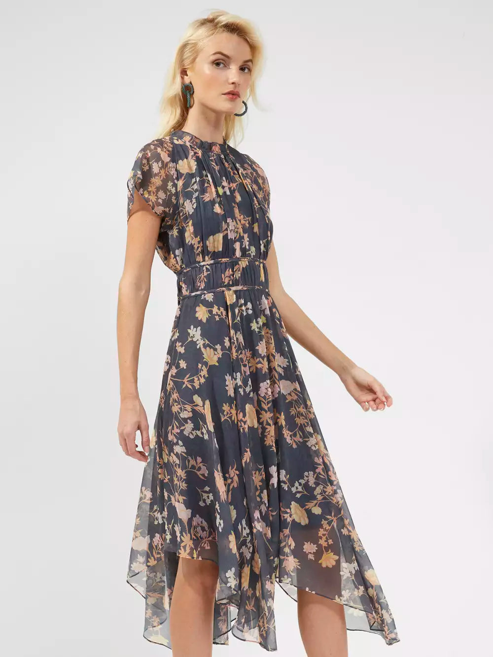 Rent French Connection Diana Recycled Crinkle Flowing Dress