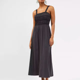 French Connection Rinia Modal Jersey Maxi Dress Washed Black