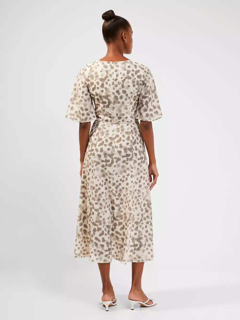 French Connection Eva Verona Crepe Midi Dress