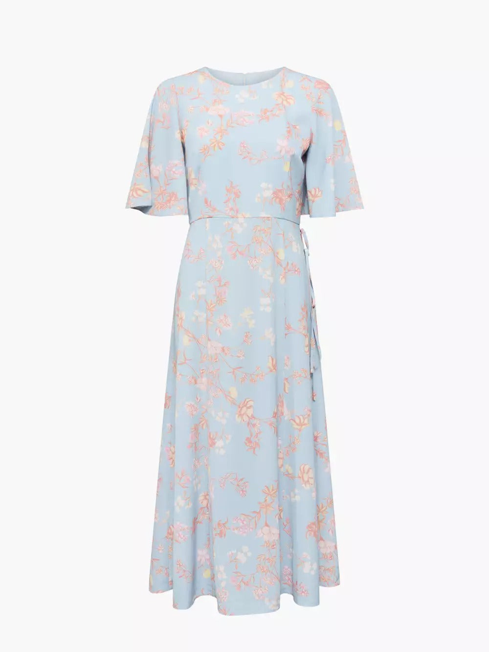 French Connection Diana Verona Crepe Midi Dress Forget Me Not