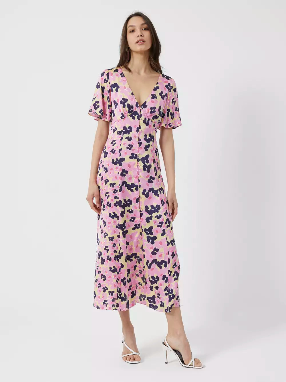 French Connection Cassia Elitan Long Tea Dress