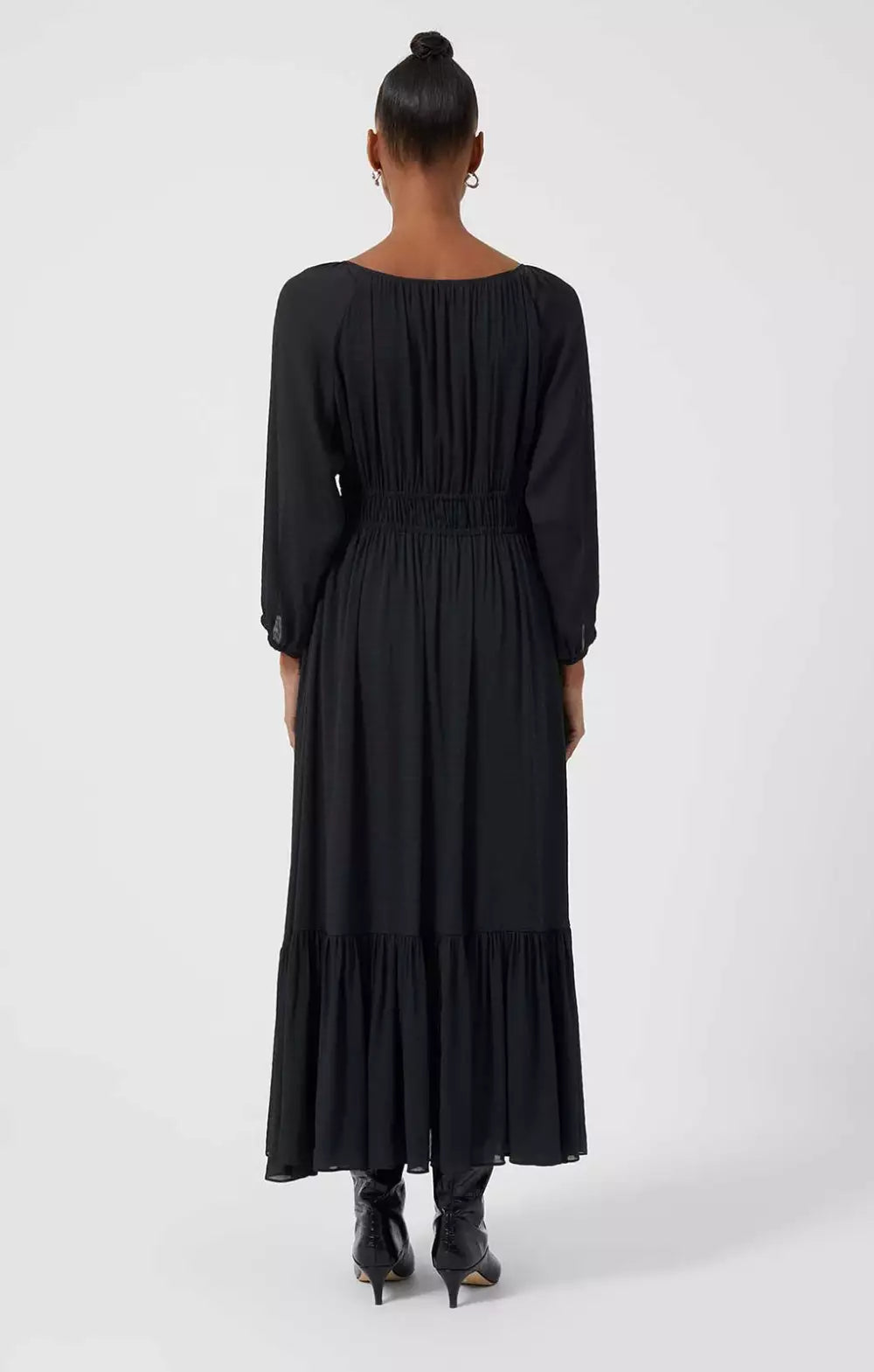 French Connection Anna Cora Pleated Button Down Maxi Dress