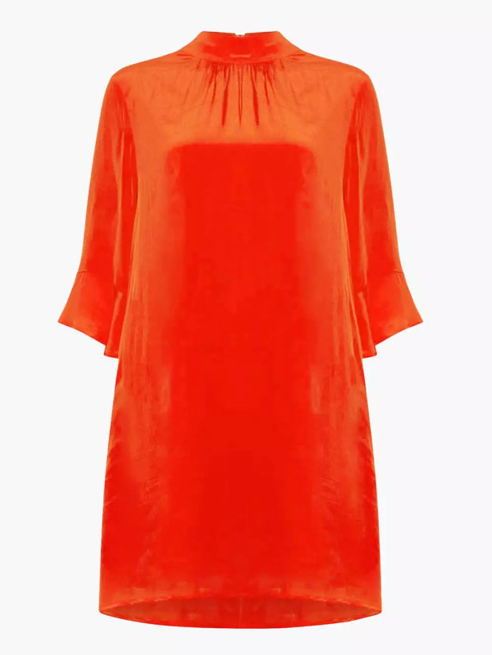 French Connection Evangeline Aracia Cupro Smock Dress