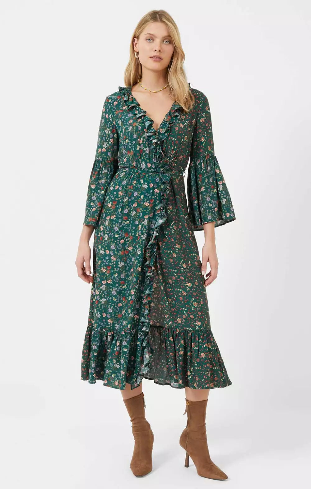 French Connection Annafrida Delphine Drape Mix Dress