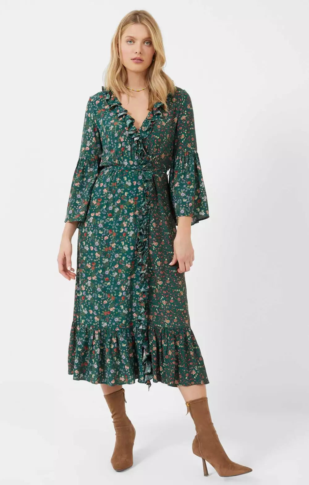 French Connection Annafrida Delphine Drape Mix Dress