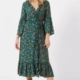 French Connection Annafrida Delphine Drape Mix Dress