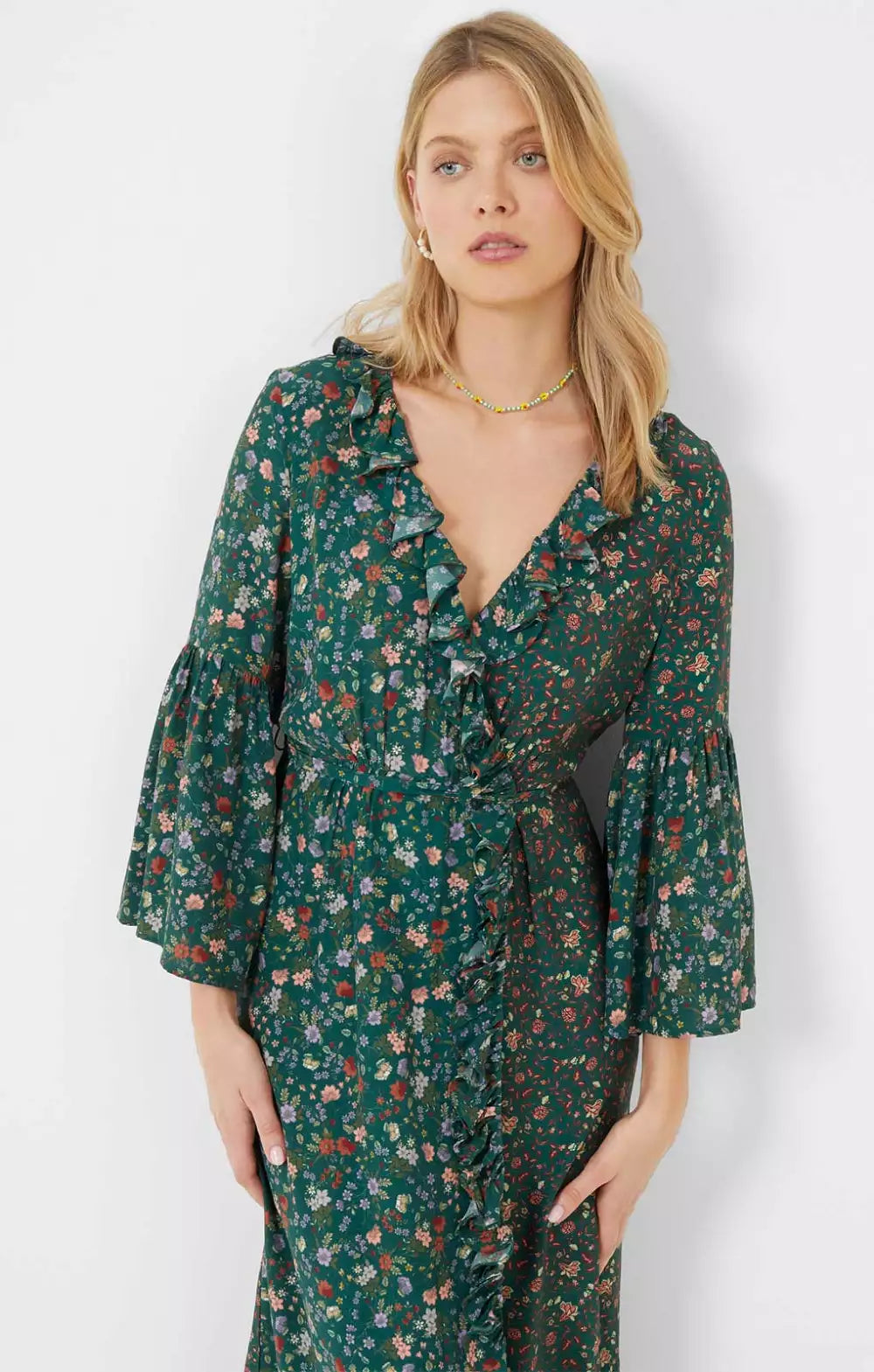 French Connection Annafrida Delphine Drape Mix Dress