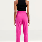 French Connection Whisper Tapered Trousers in Wild Rosa