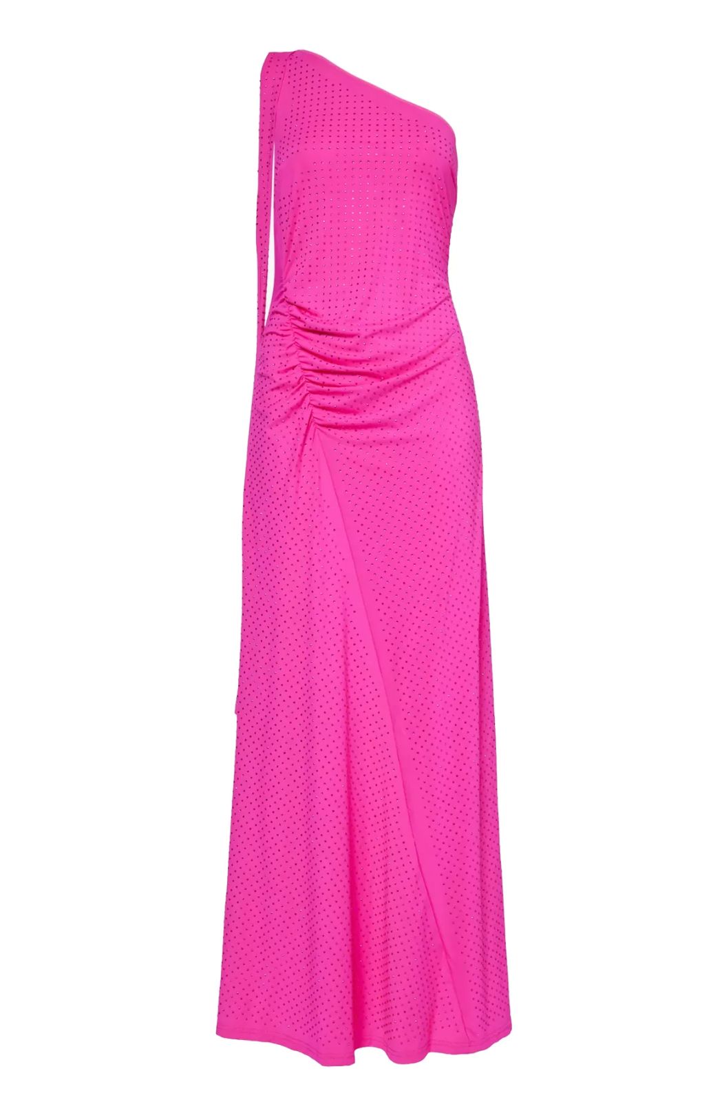 Rent Amy Lynn Stella Pink Asymmetrical Embellished Maxi Dress Hirestreet