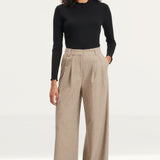 Nobody's Child Heritage Check Wide Leg Tailored Trousers