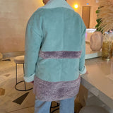 Glamorous Curve Seafoam Aviator Style Jacket