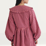 Nobody's Child Pink Gingham Peter Pan Collar Blaze Mini Dress