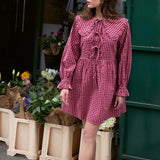 Nobody's Child Pink Gingham Peter Pan Collar Blaze Mini Dress