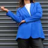 Forever New Tailored Blazer In Blue