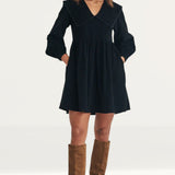 Nobody's Child Black Cord Peter Pan Collar Cassis Mini Dress