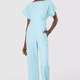 Closet London Blue Kimono Jumpsuit