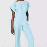 Closet London Blue Kimono Jumpsuit