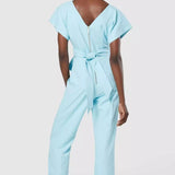 Closet London Blue Kimono Jumpsuit