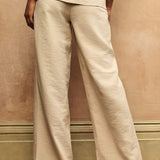 Nobody's Child Cream Wide Leg Layla Trousers