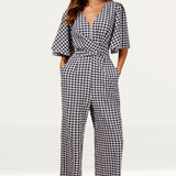 Little Mistress Gingham Jumpsuit