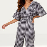 Little Mistress Gingham Jumpsuit