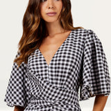 Little Mistress Gingham Jumpsuit