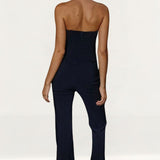 Runaway The Label Navy Veraki Jumpsuit