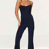 Runaway The Label Navy Veraki Jumpsuit