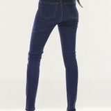 Topshop Enhancing High Rise Jamie Jeans In Mid Blue