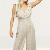 Little Mistress Tie Strap Jumpsuit