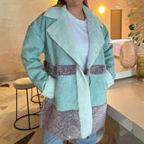 Glamorous Curve Seafoam Aviator Style Jacket