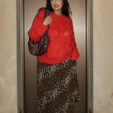 Glamorous Curve Red Knit Jumper