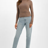 Topshop Original High Rise Mom Jeans In Bleach